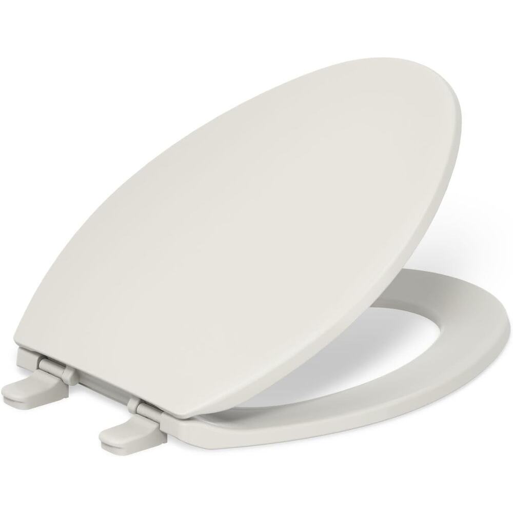 KOHLER K-4774-47 Brevia Elongated Toilet Seat Almond Quick-Release